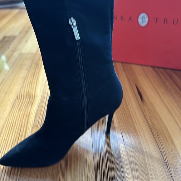 NEW! Ivanka Trump high black suede boot “Atila” 6.5 M - Picture 4 of 5